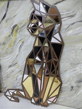gato acrilico 90 cm