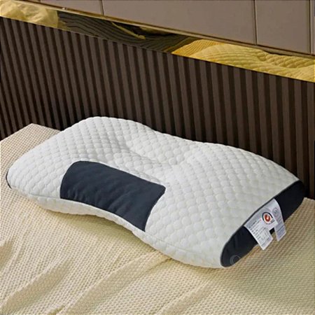 Travesseiro Cervical Ortopédico OrthoDream Relief – Ergonômico, Alívio de Dores e Sono Reparador