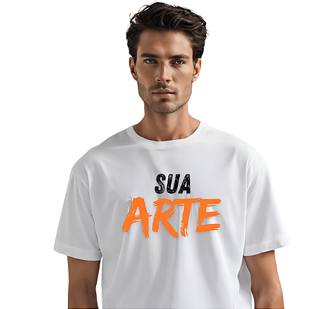 Camiseta 100% Poliéster Personalizada - Cor Branca