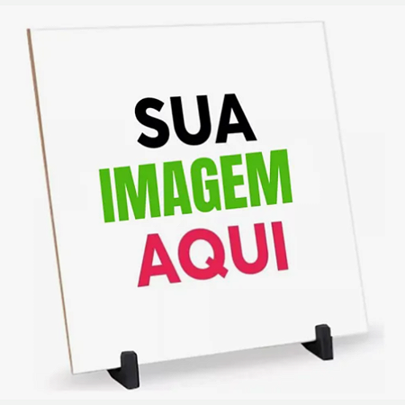 Azulejo Personalizado com Suporte - Brilho 20x20cm