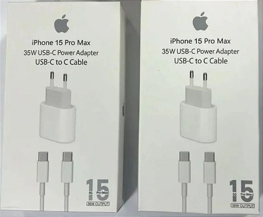 Carregador 35W Turbo para iPhone 15/16 - USB-C