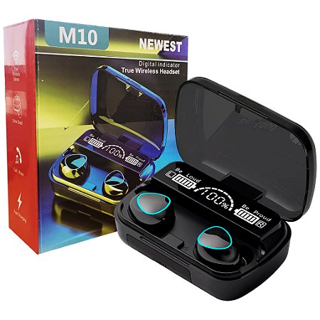 Fone de Ouvido Bluetooth M10 V5.3 - Conectividade e Estilo
