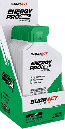 Energy Pro Gel 10 sachês de 30g - Sudract Nutrition limão