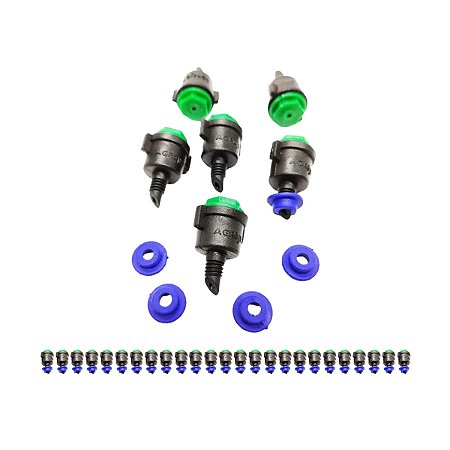 Microaspersor Ma-50 c/ rosca 1/4 + Chulinha Agrojet 25 unid