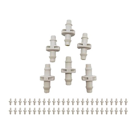 Conector Microtubo Grapa/grapa Netafim 50 Unidades
