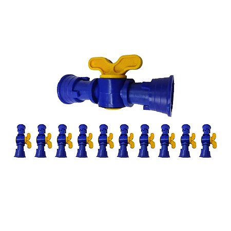 Registro De União Com Anilhas Para Tubos Pelbd 10 unidades