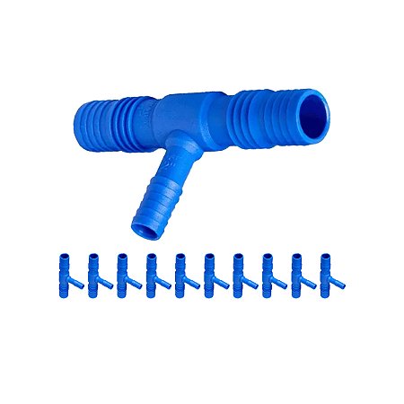 Te Triplo Com Espigão De Redução 1 X 1/2 10 unidades