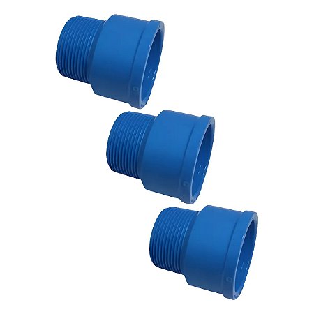 Conexão Adaptador Redução Soldável 50mmx1/1/2 kit 3 unidades