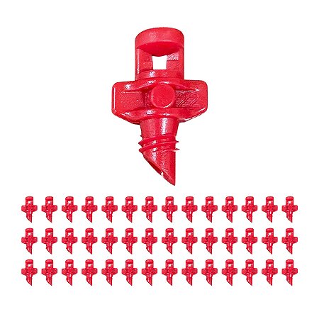 Microaspersor Estático de 360° Jati 100 lh 50 unid Vermelho