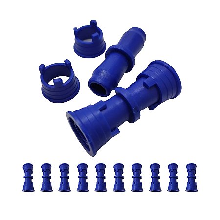 União de 16 mm com anilhas para tubo PELBD 10 unidades