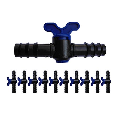 Registro de união 16mm com ranhura 10 unidades irrigação