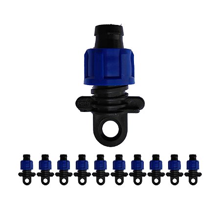 Final de linha 16mm com porca 10 unidades irrigação
