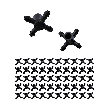 Conector Distribuidor Manifold 4 saidas 50 unid irrigação