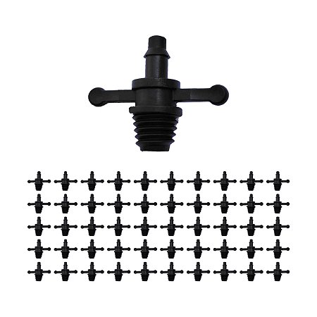 Conector roscado 3/8 irrigação RSB 50 unidades