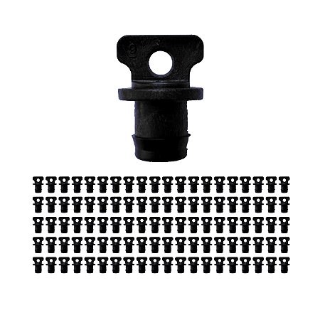 Tampão 16mm com aba para chula 100 unidades irrigação