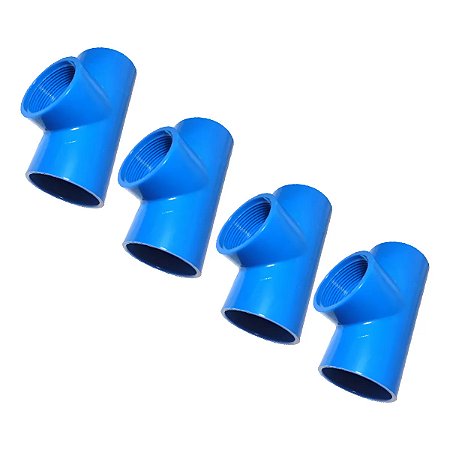 Conexão Te Redução Rosca 50mm X 1 Amanco 4 unidades