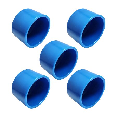 Cap Pvc Soldável Amanco 50mm Kit 5 Unidades irrigação