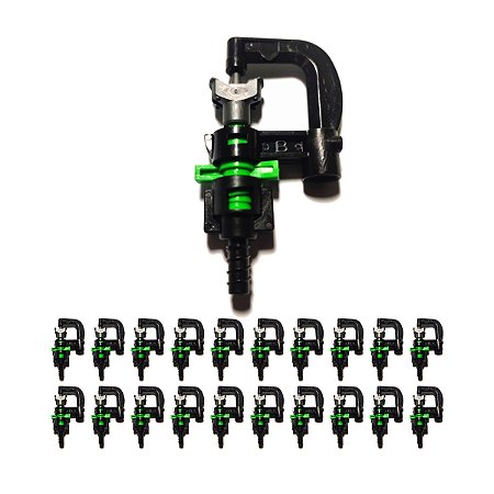 Microaspersor Aq210 Verde 162 L/h 50 Unid Irrigação