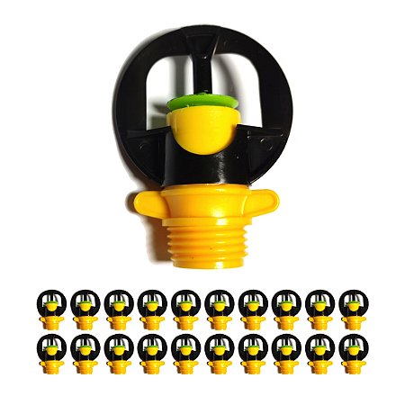 Microaspersor Aquatuf A.g. 1/2 Amarelo 10 Unidades Irrigação