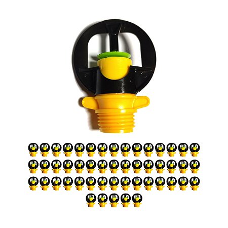 Microaspersor Aquatuf A.g. 1/2 Amarelo 50 Unid Irrigação