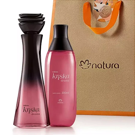 Kit Natura Kriska Drama (1 Body Splash 200ml e 1 Perfume Kriska Drama 100ml)
