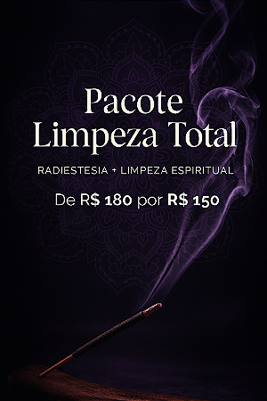 Radiestesia + Limpeza Espiritual