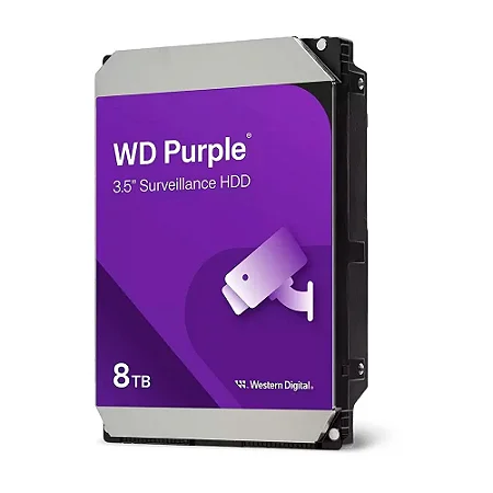 HDD de Vigilância WD Purple 8TB - 3.5" 5640RPM