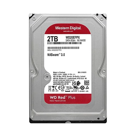 2TB WESTERN DIGITAL WD RED PLUS 5400RPM 64MB WD20EFPX