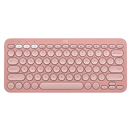 Teclado Sem Fio Logitech Pebble Keys 2 K380s Bluetooth Rosa US -  920-011791