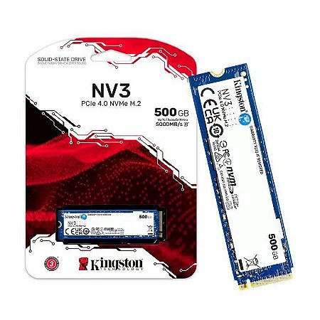 HD SSD NVME 500GB PCIE 2280 KINGSTON NV3 - SNV3S/500G