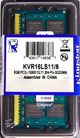 MEM NOTE DDR3 8GB/1600 LV KINGSTON KVR16LS11/8