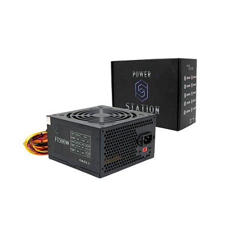 Fonte 500W Power Station sem cabo de Alim. - FT500WPS