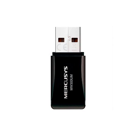 Adaptador USB Wireless Mercusys 300Mbps Miini - MW300UM