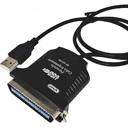 Cabo Conversor USB para Porta Paralela Knup 36 Pinos - KP-AD109