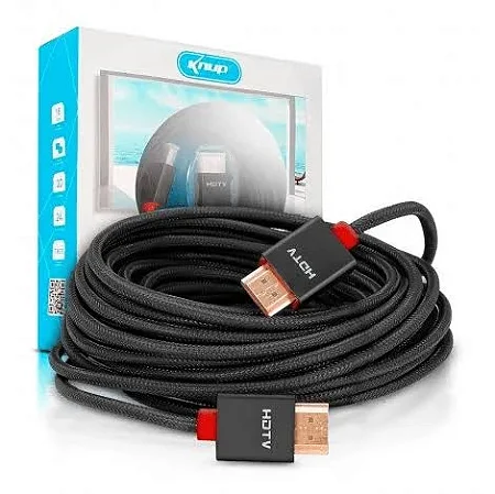Cabo HDMI 10MT 1.4 1080P Ultra HD Blindado Premium Bege KP-H5200