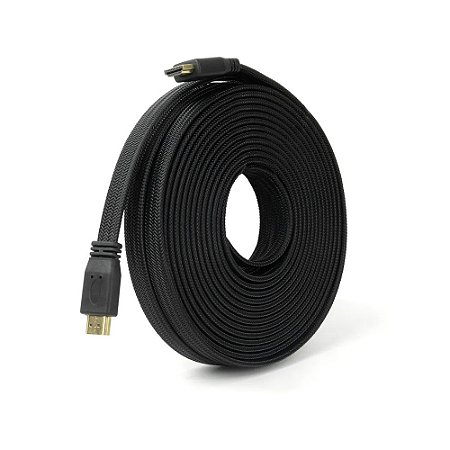 Cabo HDMI 20MT 1.4 Ultra HD Flat Type Blindado c/ Malha Knup - KP-5100