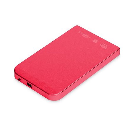 Case p/ HD e SSD 2.5" USB 2.0 SATA Vermelho Dex - DX-2520