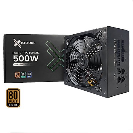 Fonte 500W Reference 80 Plus Bronze PFC Ativo Full Modular RFPS-500WBZ
