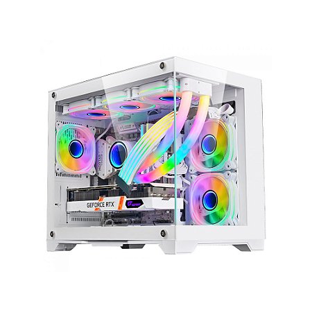 Gabinete Gamer Liketec Mad Rock Snow Mid Tower White - 2077
