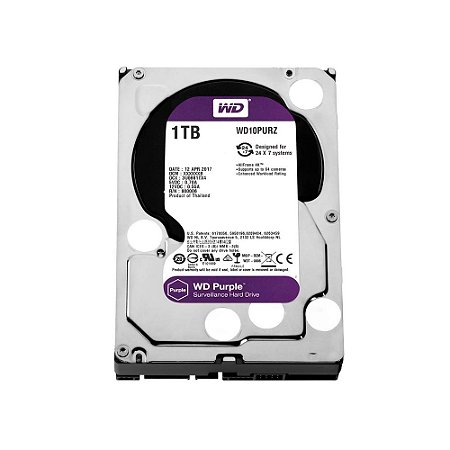 HD 1TB SATA III Western Digital Purple Surveillance WD10PURZ