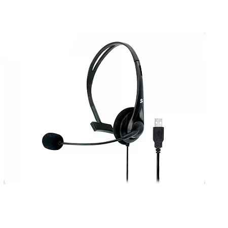 Headset Office para Telefone e Computador, Microfone Usb, 5+ 015-0101