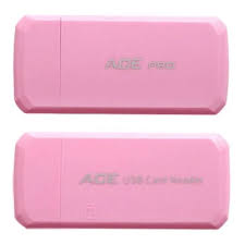 Leitor De Cartão De Memória USB 2.0 Exbom LC-300 Rosa