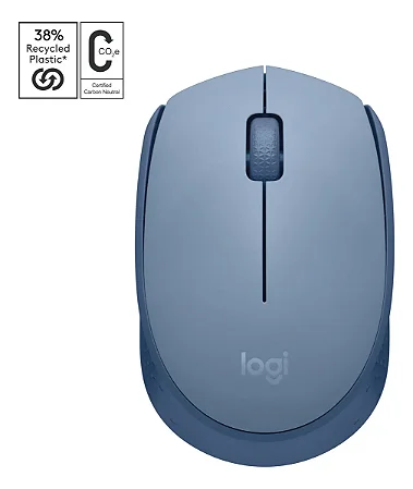 Mouse Sem Fio Logitech M170 Azul - 910-004800