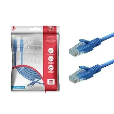 Patch Cord CAT5E 20 MTS Azul