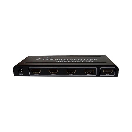 Splitter Divisor Hdmi 1 Entrada X 4 Saídas Full HD V1.4B 3D 4k 3840p