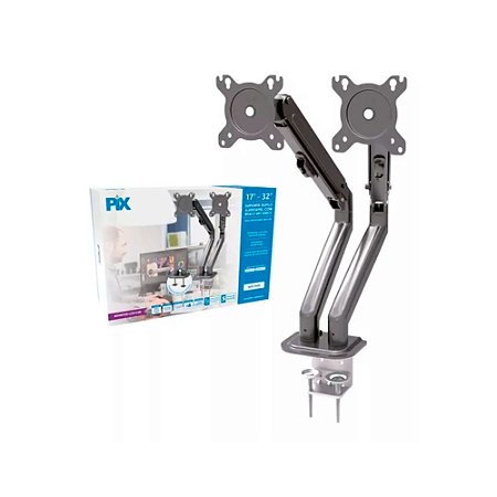 Suporte para 2 Monitor Articulado e Braço Mecânico de 17a32 - 079-0037