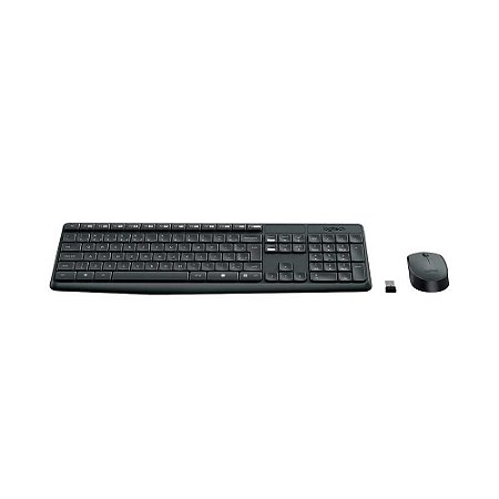 Teclado e Mouse Sem Fio Logitech MK235 Resistente à Água - 920-007903