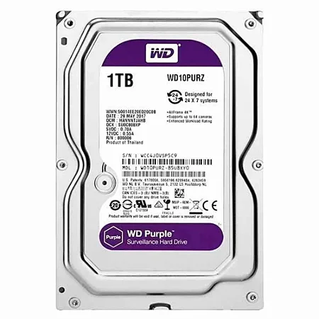 1TB WESTERN DIGITAL WD PURPLE 5400RPM 64MB WD10PURZ