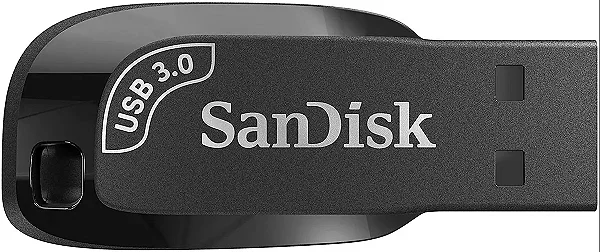 PEN DRIVE SANDISK ULTRA SHIFT 128GB Z410 3.0 PRETO SDCZ410-128G-G46