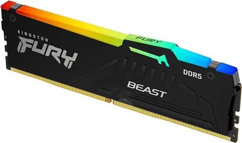 MEMORIA DESKTOP 16GB DDR5 5600 MHZ KINGSTON FURY BEAST CL40  RGB KF556C40BBA-16